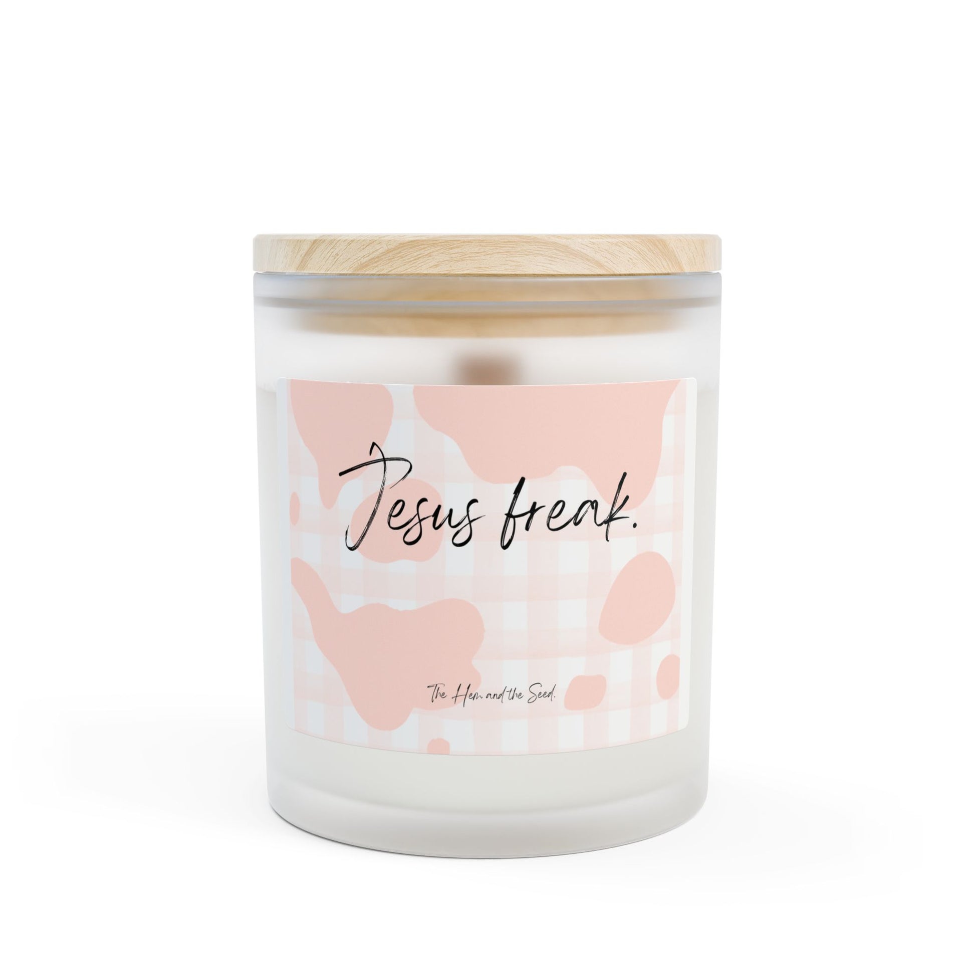 Frosted Jesus Freak Candle