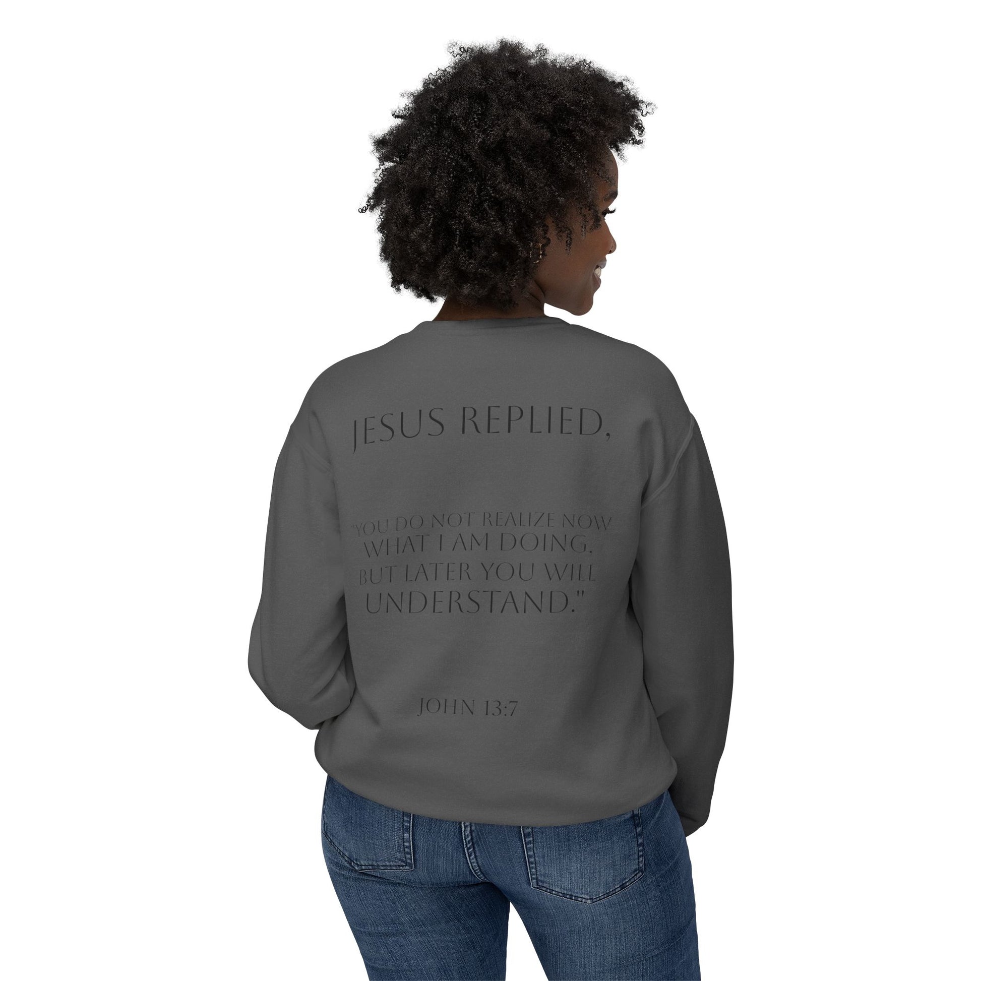 Inspirational Unisex Lightweight Crewneck Sweatshirt - Faithful Reminder, Cozy Gift, Versatile Layer, Everyday Inspirational Wear, [...]