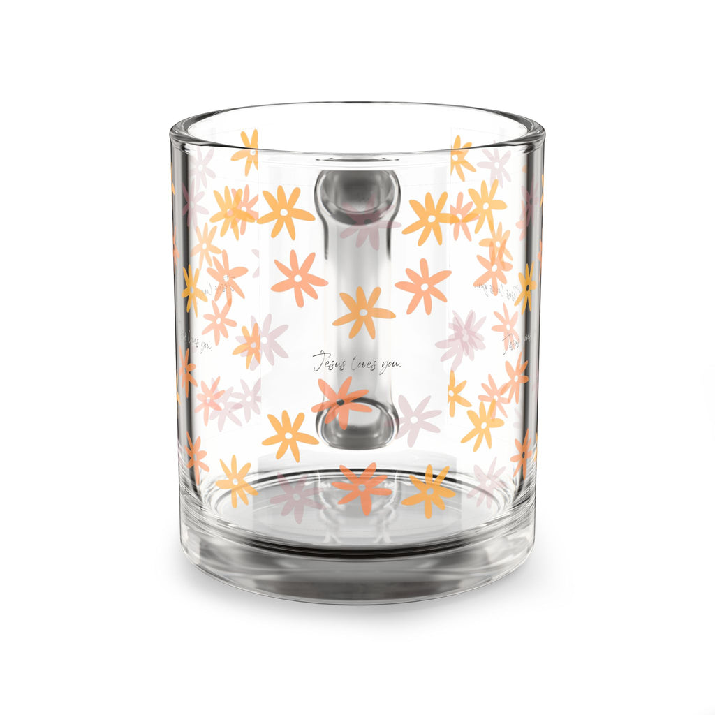 Jesus Loves You Floral Mug