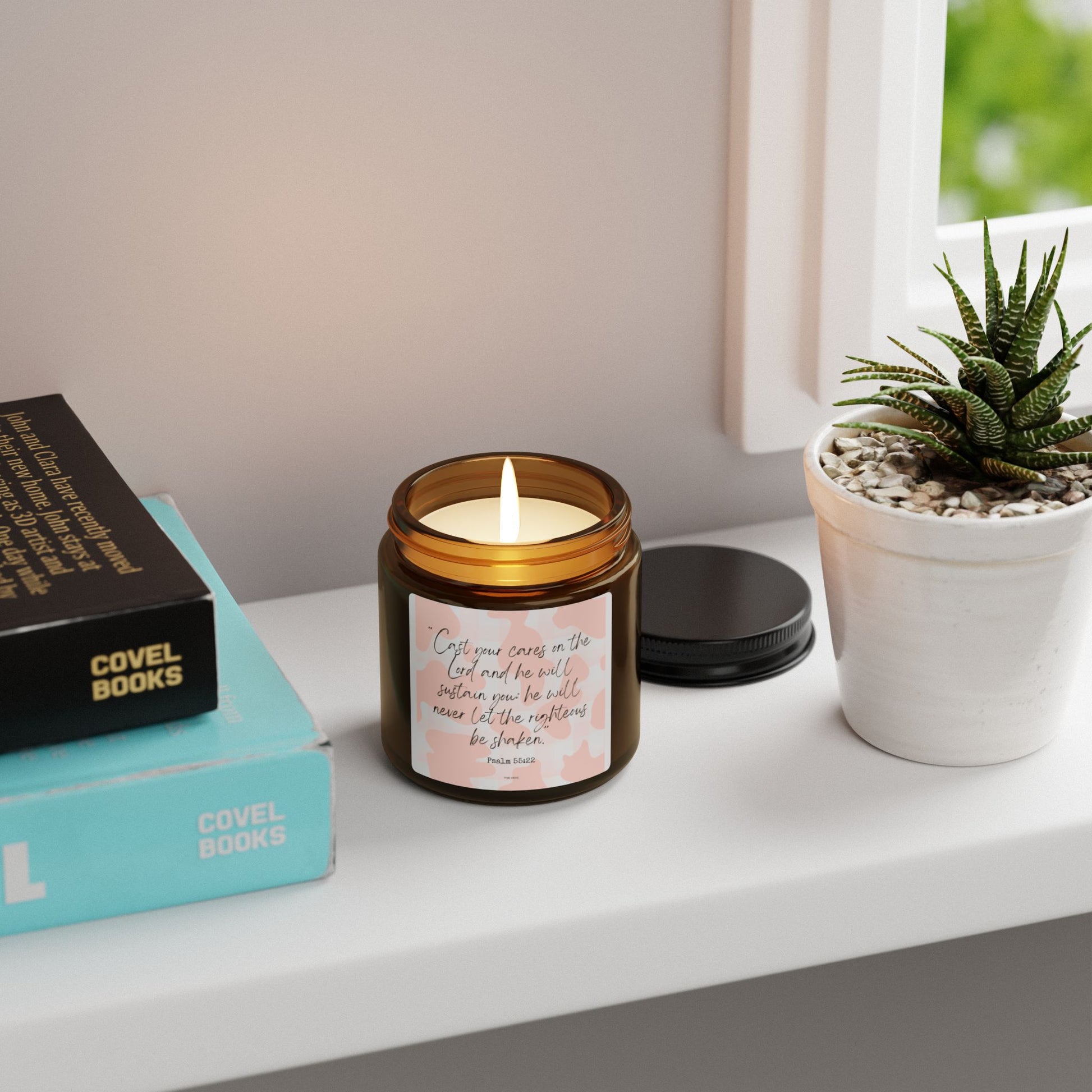 Psalm 55:22 Scented Candle