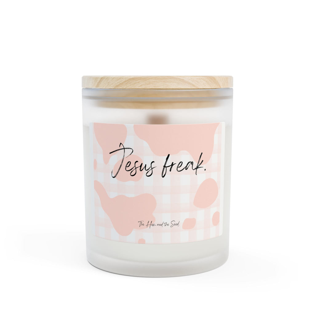 Frosted Jesus Freak Candle