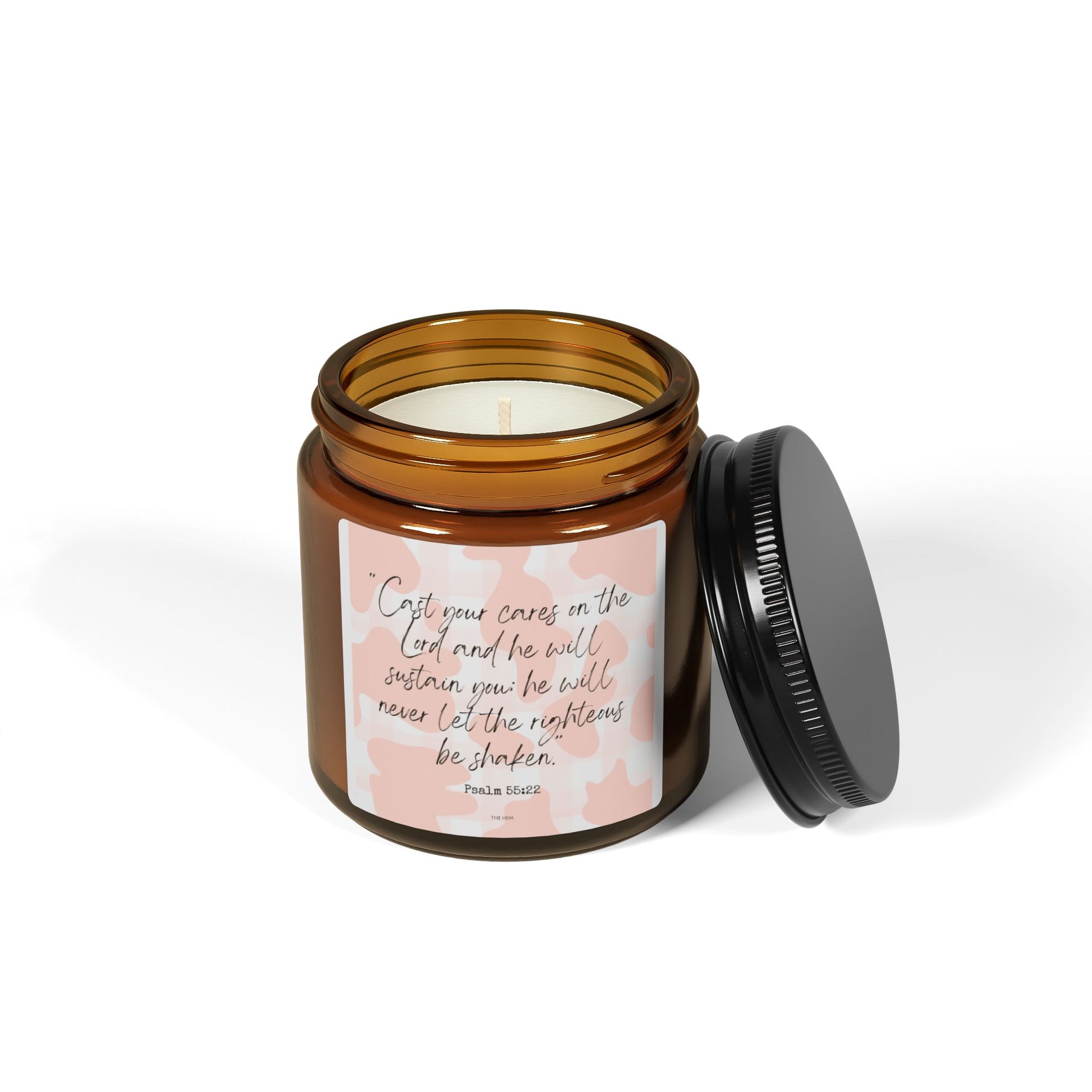 Psalm 55:22 Scented Candle