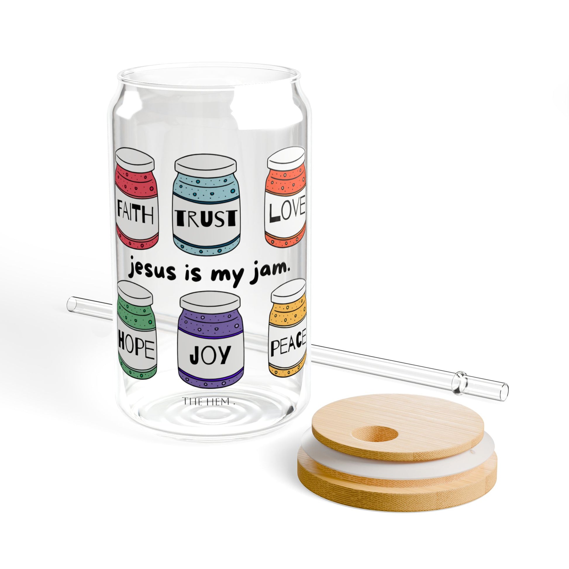 Jesus is My Jam Glass Sipper