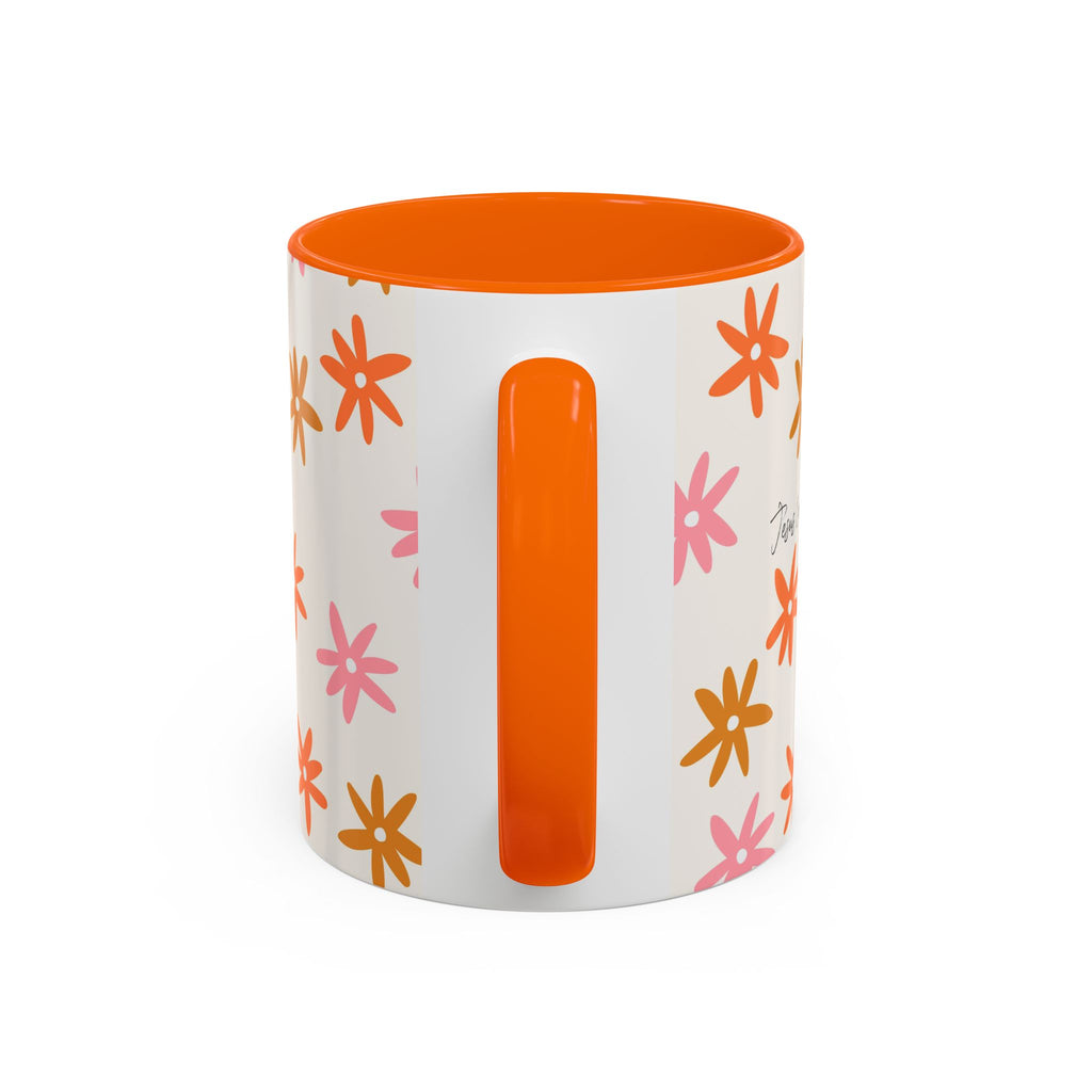 Floral "Jesus Loves You " Coffee Mug