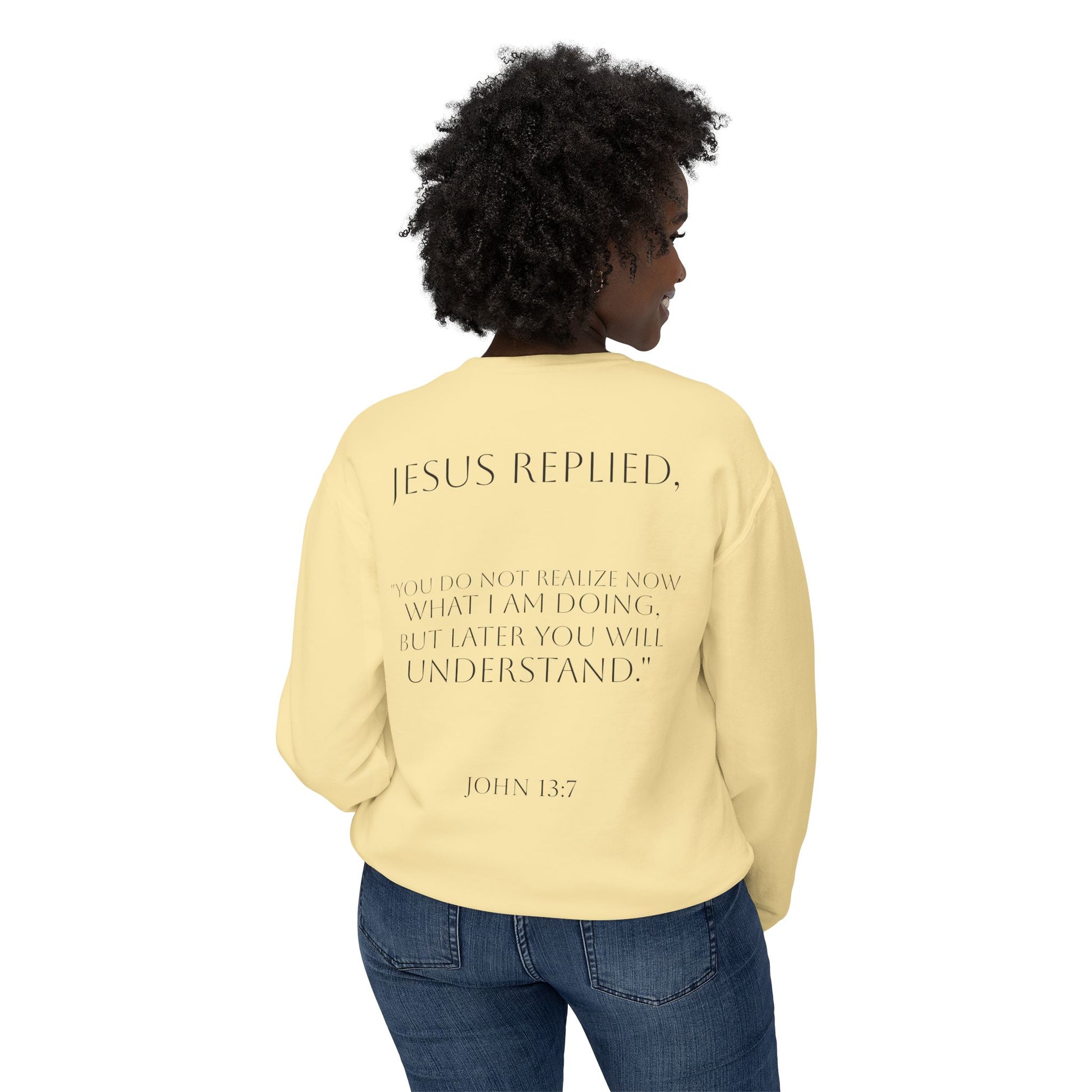 Inspirational Unisex Lightweight Crewneck Sweatshirt - Faithful Reminder, Cozy Gift, Versatile Layer, Everyday Inspirational Wear, [...]
