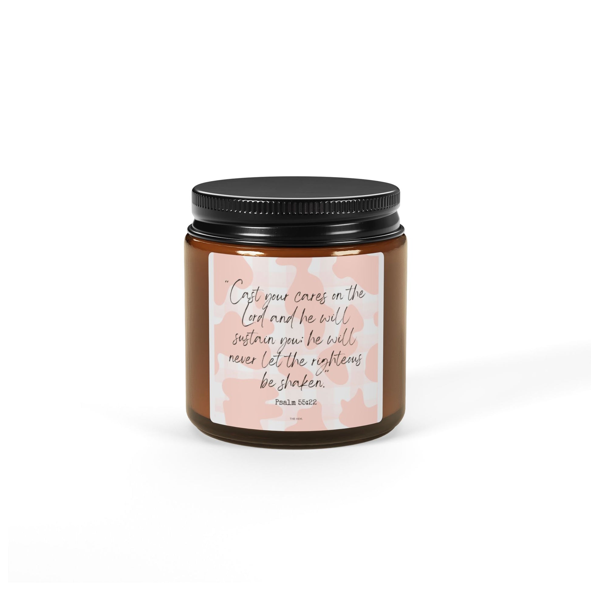 Psalm 55:22 Scented Candle