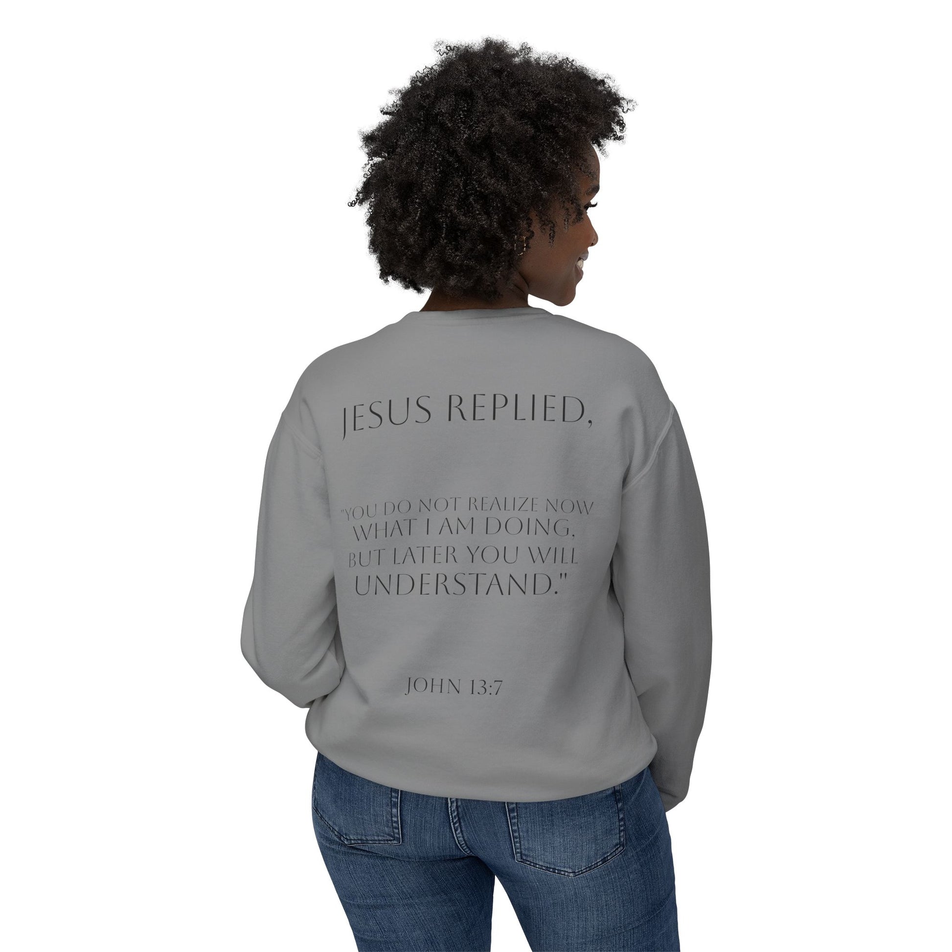 Inspirational Unisex Lightweight Crewneck Sweatshirt - Faithful Reminder, Cozy Gift, Versatile Layer, Everyday Inspirational Wear, [...]