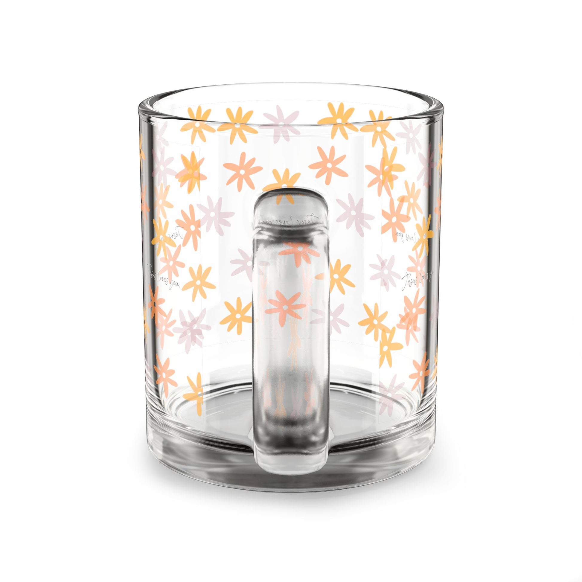 Jesus Loves You Floral Mug