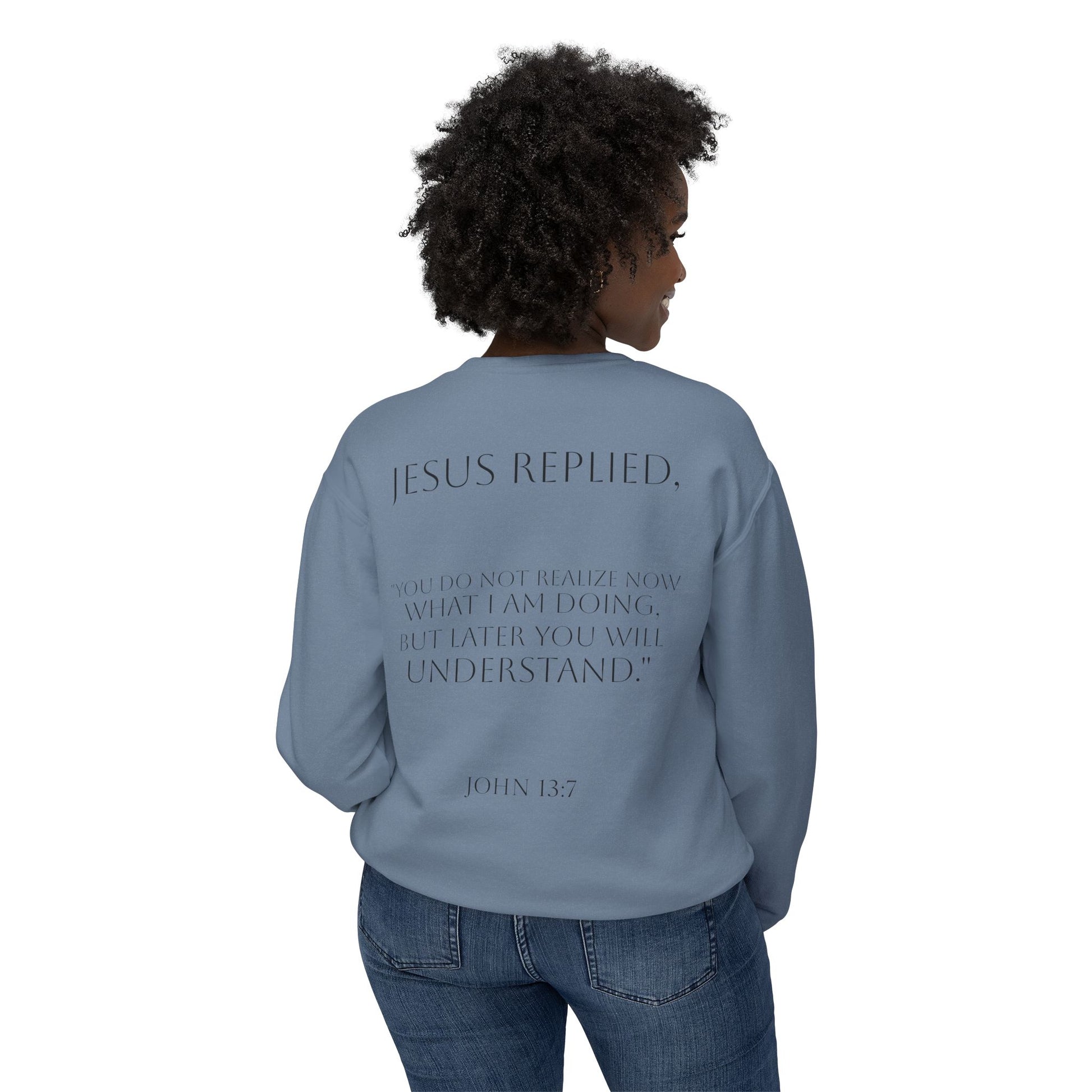 Inspirational Unisex Lightweight Crewneck Sweatshirt - Faithful Reminder, Cozy Gift, Versatile Layer, Everyday Inspirational Wear, [...]