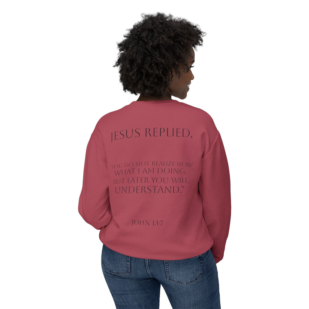 Inspirational Unisex Lightweight Crewneck Sweatshirt - Faithful Reminder, Cozy Gift, Versatile Layer, Everyday Inspirational Wear, [...]