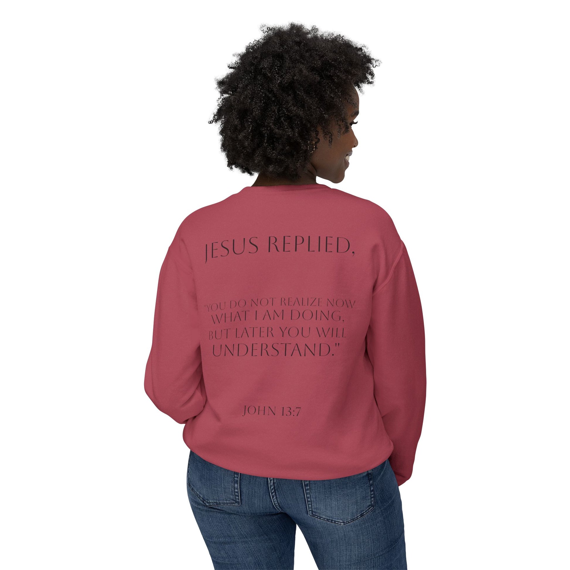 Inspirational Unisex Lightweight Crewneck Sweatshirt - Faithful Reminder, Cozy Gift, Versatile Layer, Everyday Inspirational Wear, [...]